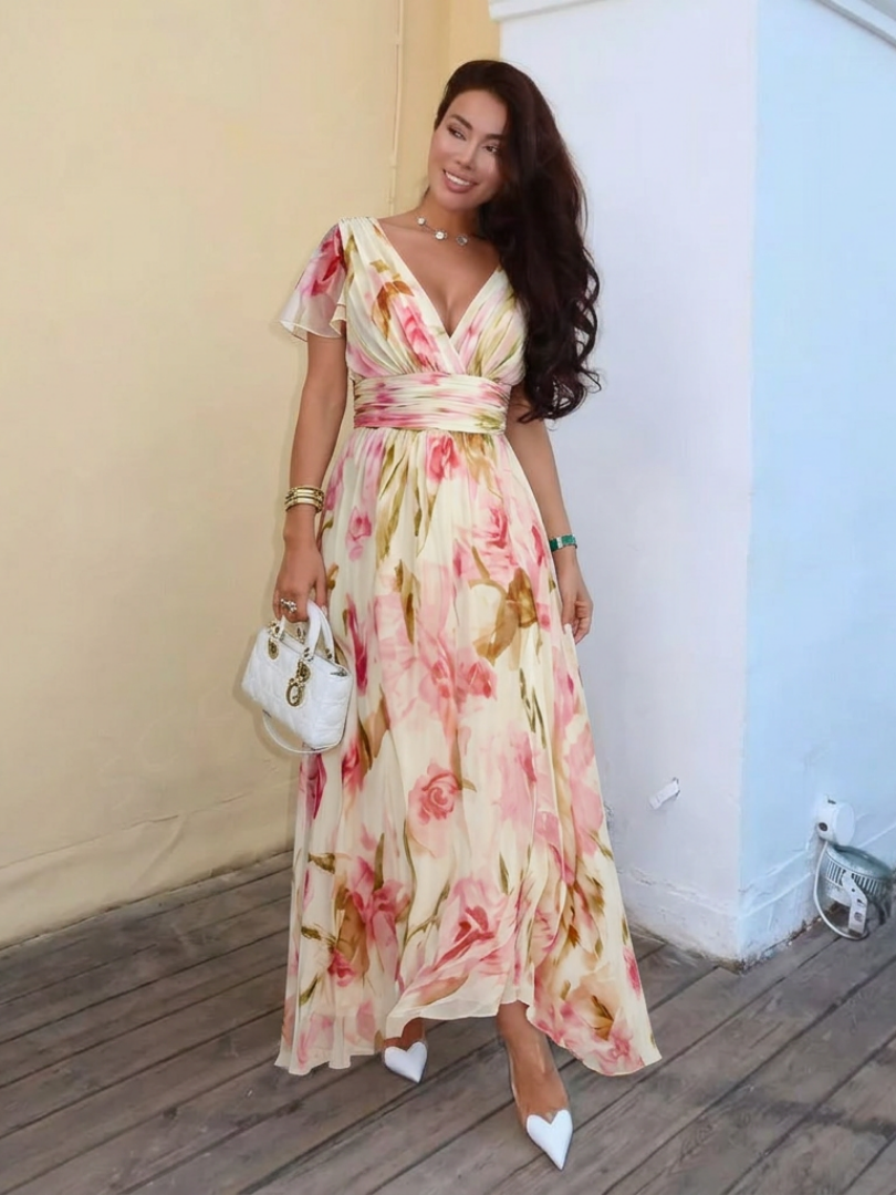 DELACROIX | Robe Maxi Fleurie Elara