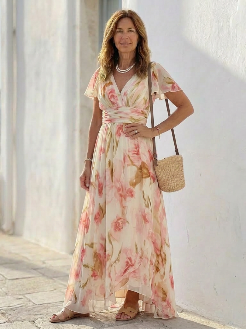 DELACROIX | Robe Maxi Fleurie Elara
