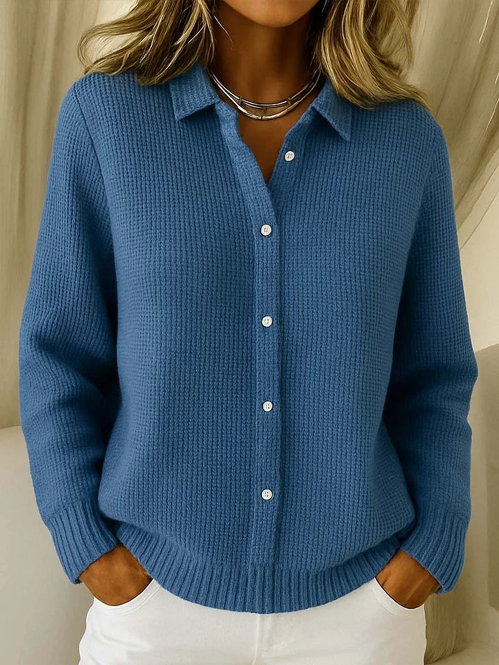 DELACROIX | Cardigan Maille Col Chemise Martine