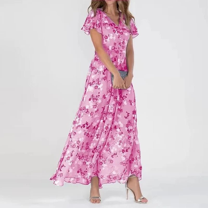 DELACROIX | Robe Longue Fleurie Élina