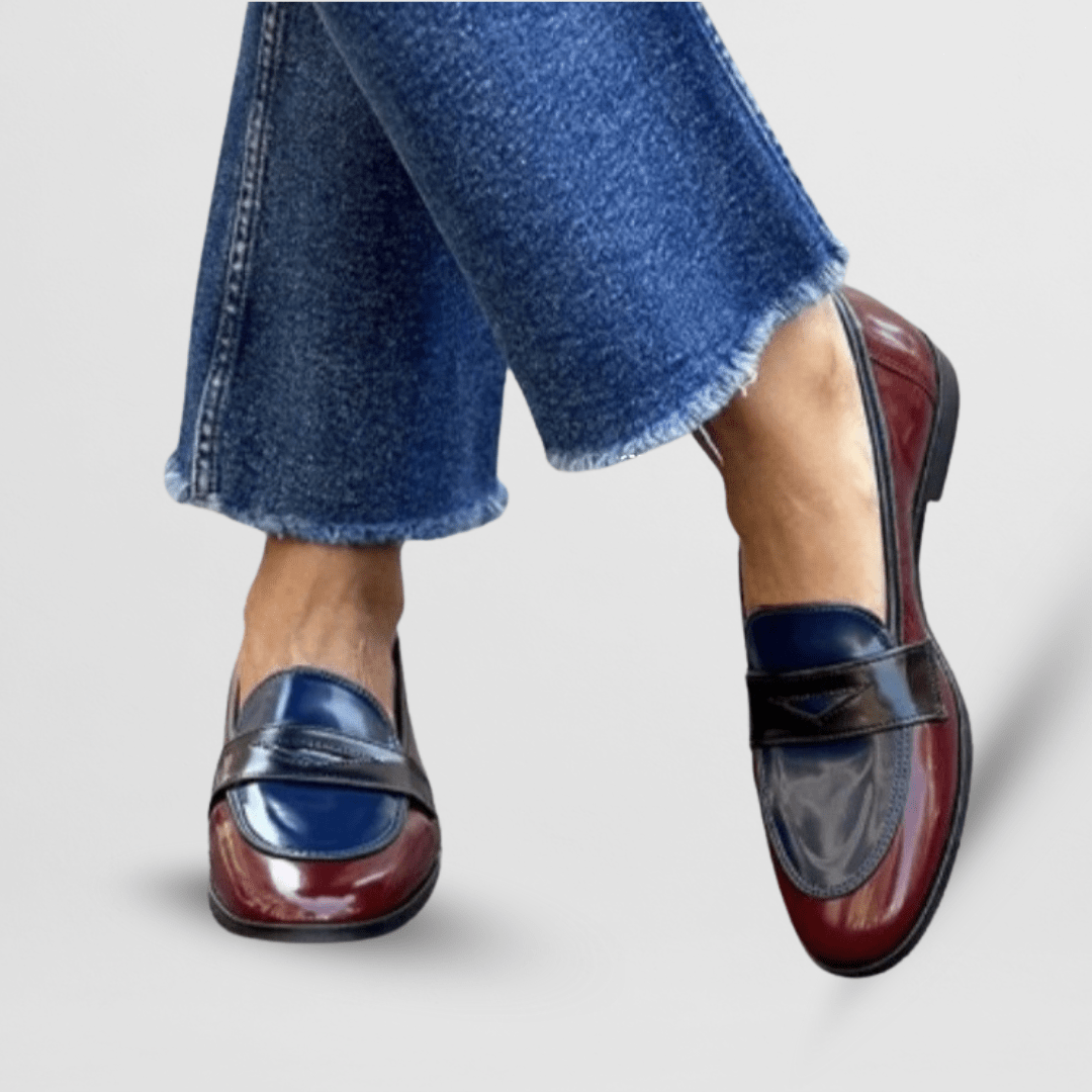 DELACROIX | Mocassins Vernis Bicolores Élina