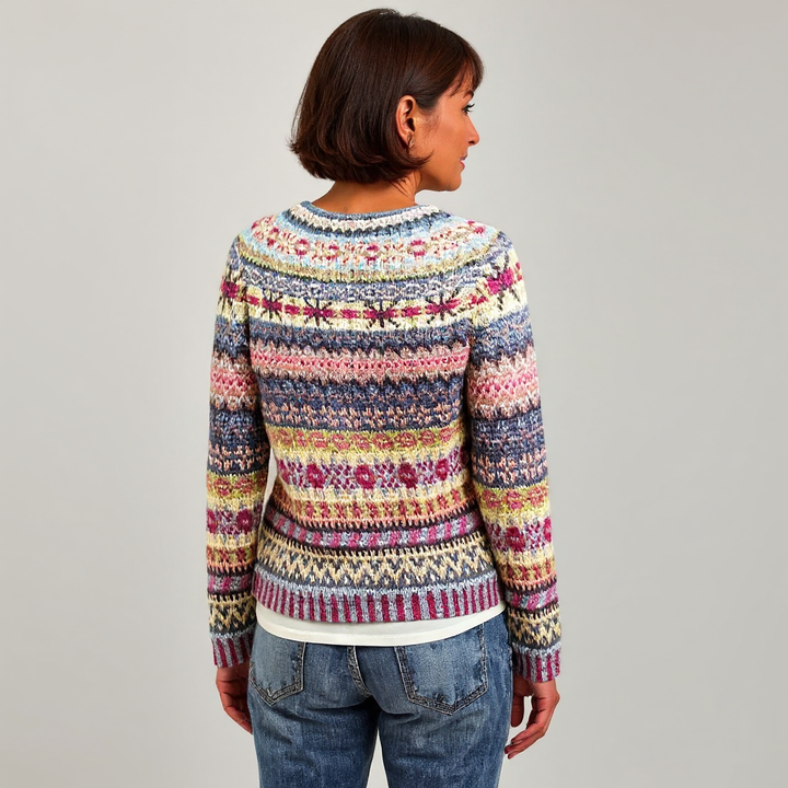 DELACROIX | Pull Maille Rayures Pastel Nicole
