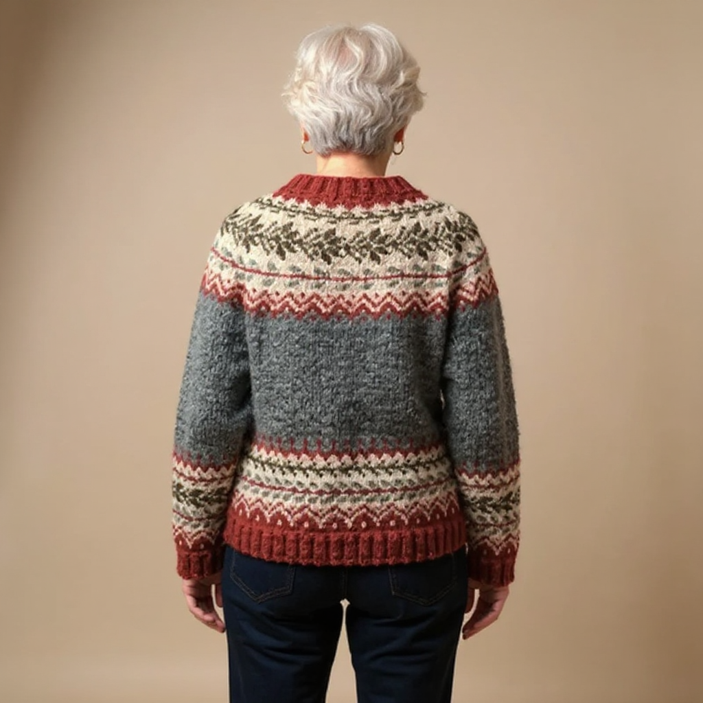 DELACROIX | Gilet Maille Boutonné Jacquard Catherine