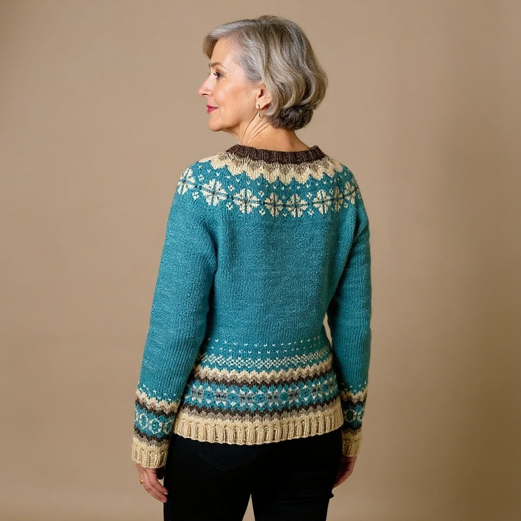 DELACROIX | Gilet Maille Boutonné Nordique Charlotte