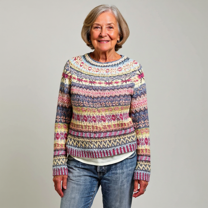 DELACROIX | Pull Maille Rayures Pastel Nicole