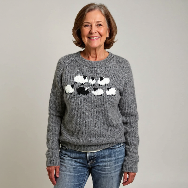 DELACROIX | Pull Maille Petits Moutons Lucie