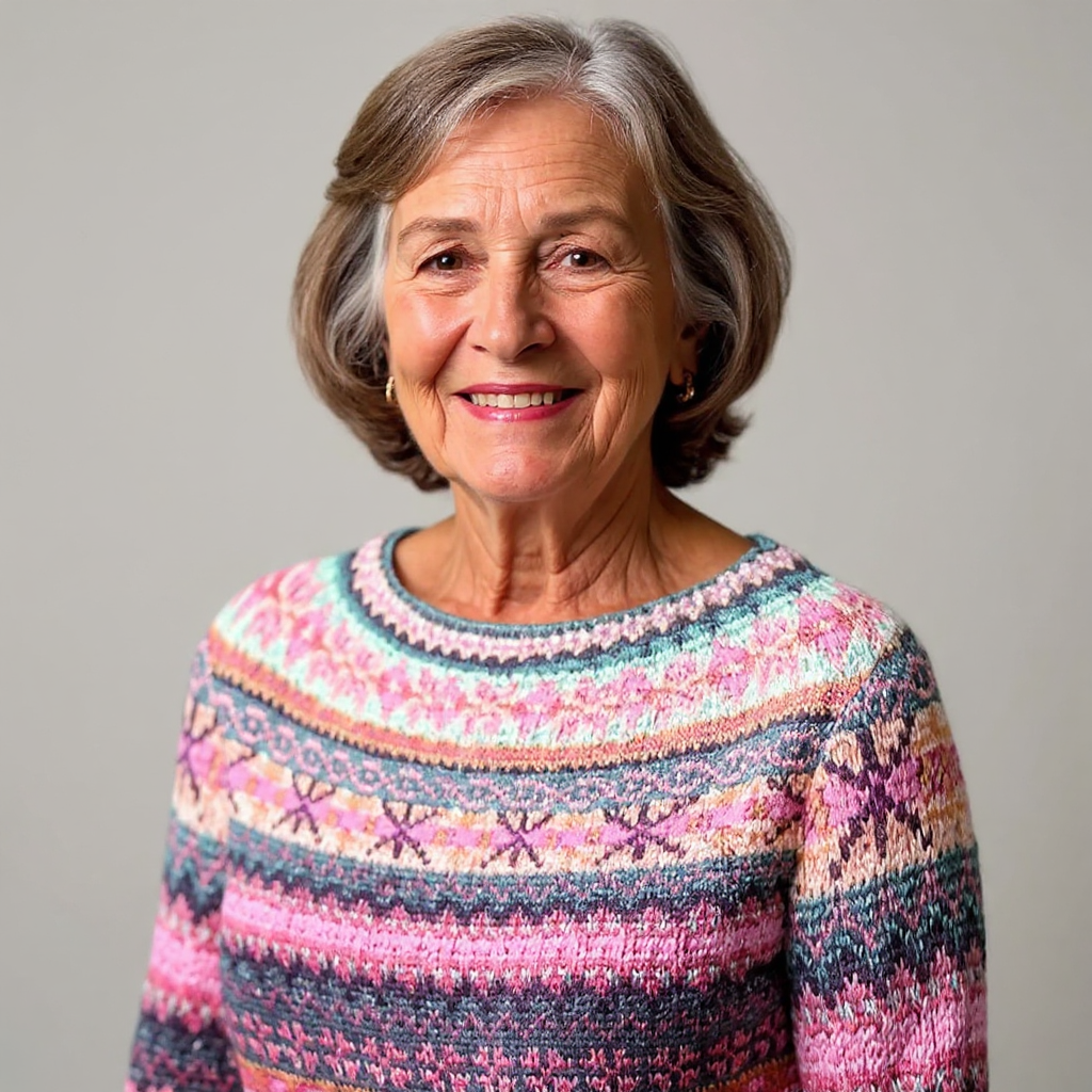 DELACROIX | Pull Maille Chinée Rose Élina