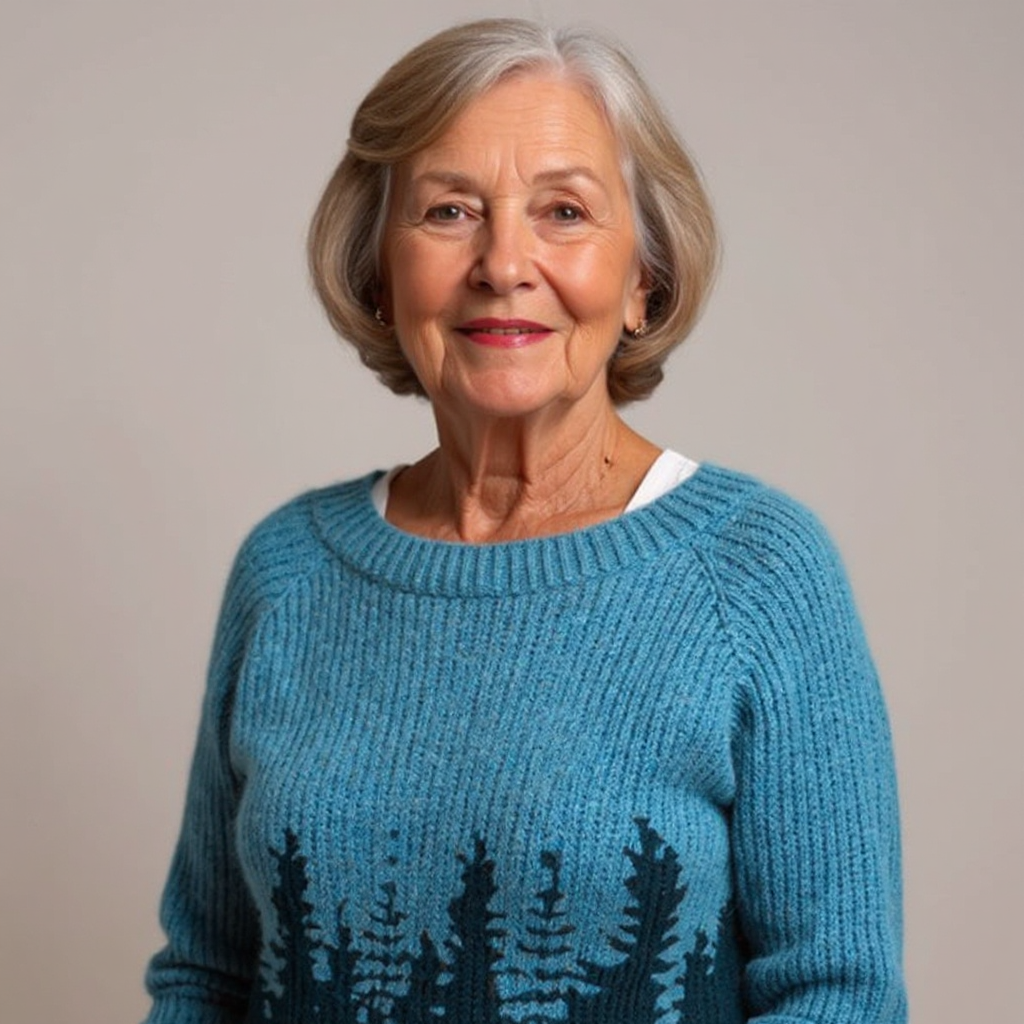 DELACROIX | Pull Maille Motif Forêt Brigitte