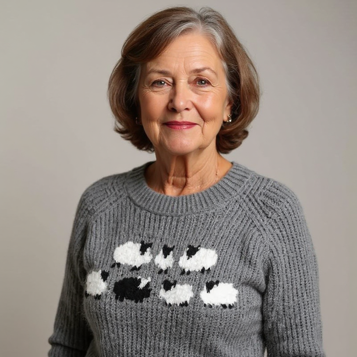 DELACROIX | Pull Maille Petits Moutons Lucie
