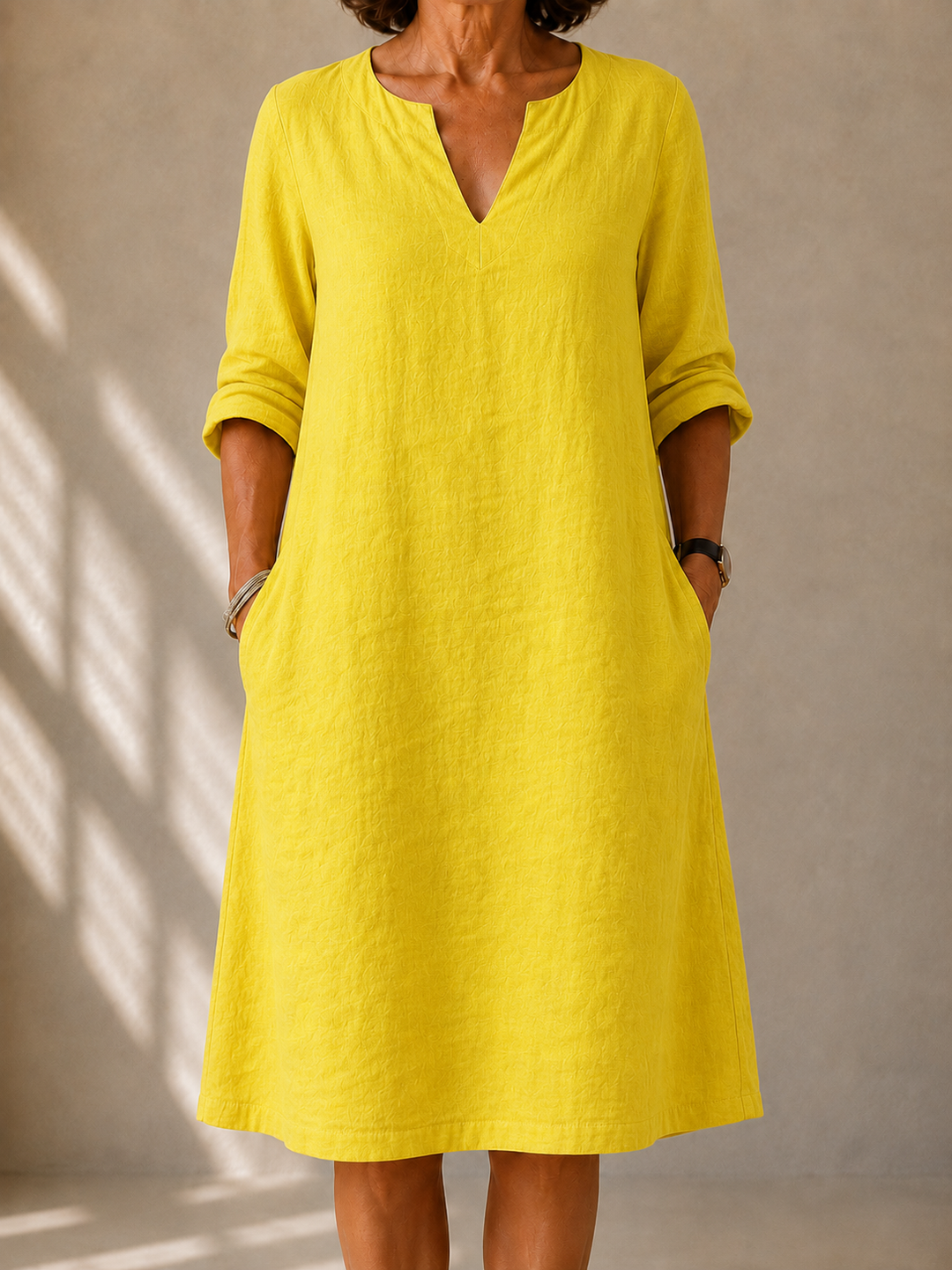 DELACROIX | Robe Fluide Col V Sylvie