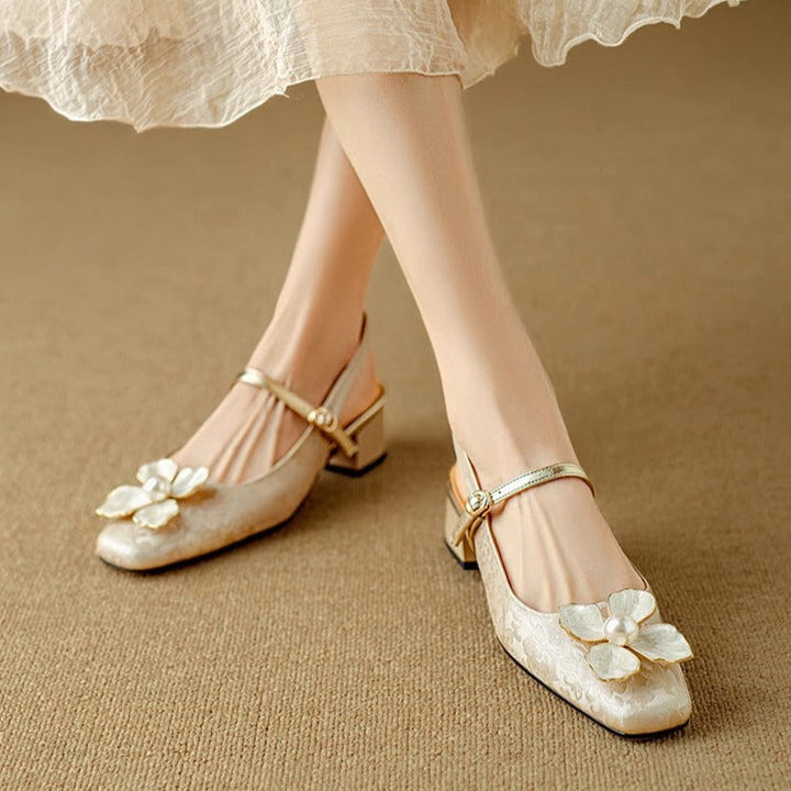 DELACROIX | Escarpins Slingback Fleuris Chloé