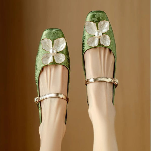 DELACROIX | Escarpins Slingback Fleuris Chloé