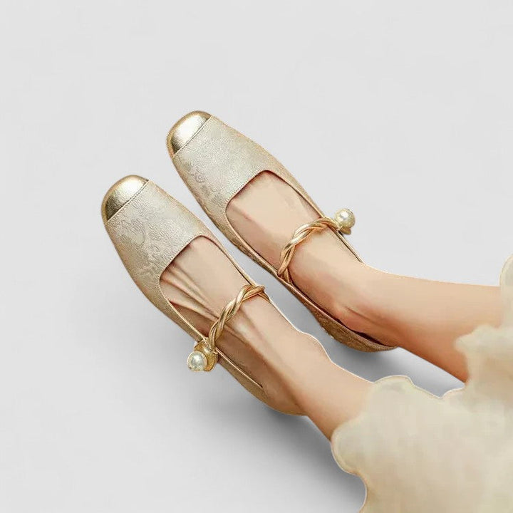 DELACROIX | Babies Satinées Talon Bijou Camille