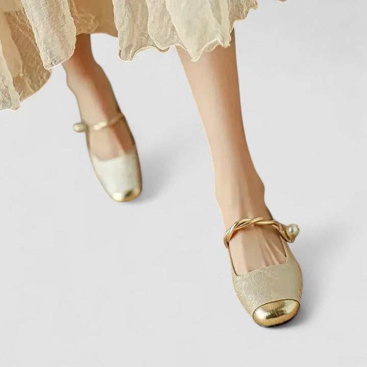 DELACROIX | Babies Satinées Talon Bijou Camille