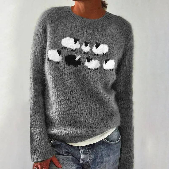 DELACROIX | Pull Maille Petits Moutons Lucie