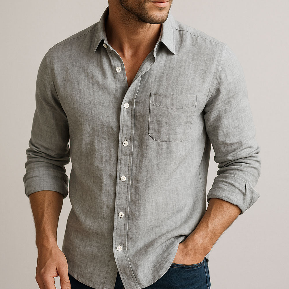DELACROIX | CHEMISE ESSENTIELLE EN LIN POUR HOMME