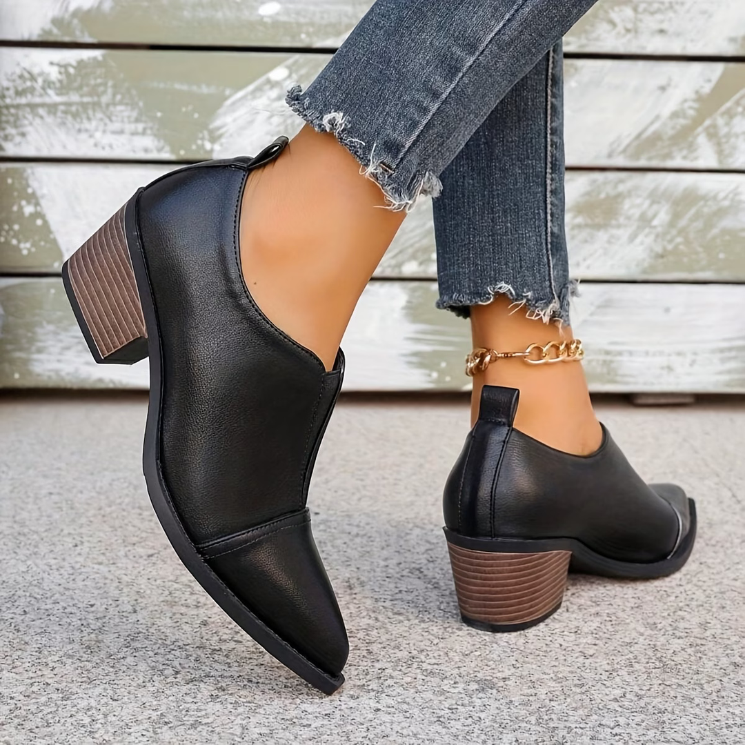 DELACROIX | Bottines Basses à Talon Bloc Brigitte