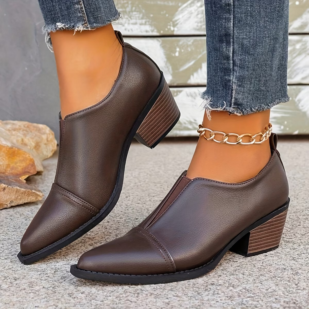 DELACROIX | Bottines Basses à Talon Bloc Brigitte