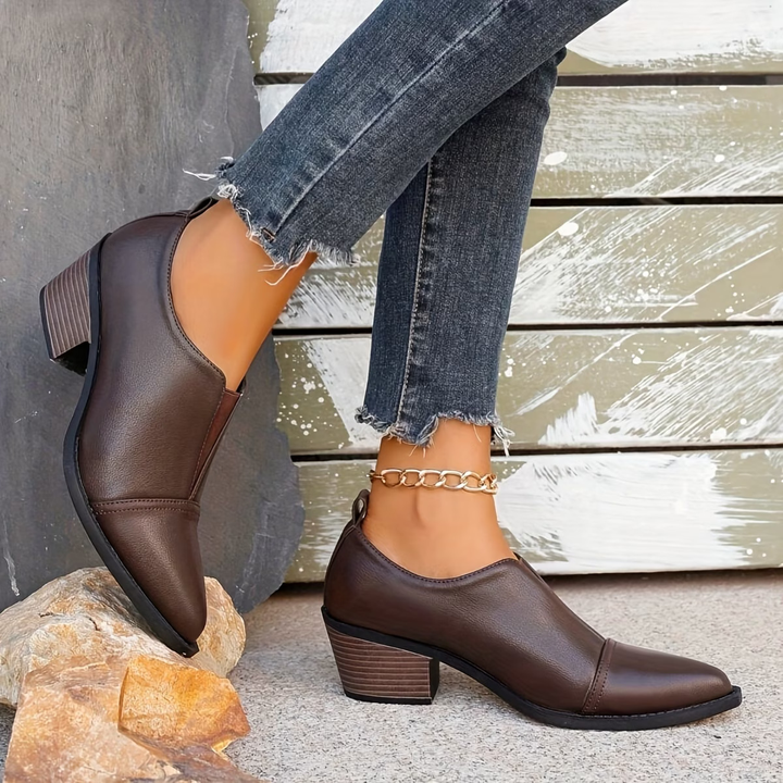 DELACROIX | Bottines Basses à Talon Bloc Brigitte