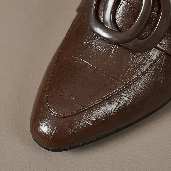 DELACROIX | Mocassins à Talon et Ornement Élise