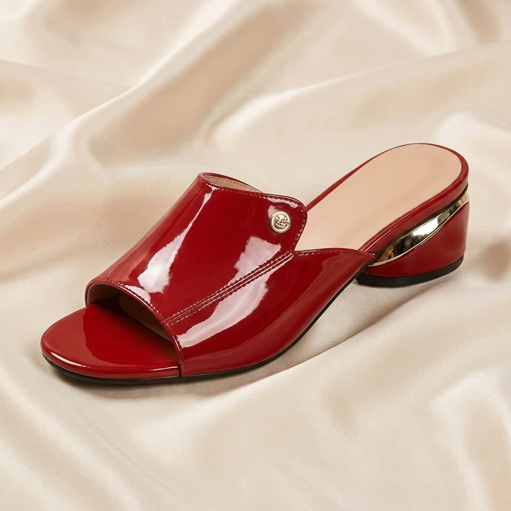 DELACROIX | Mules Vernies à Talon Sophie