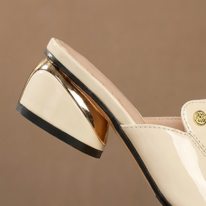 DELACROIX | Mules Vernies à Talon Sophie