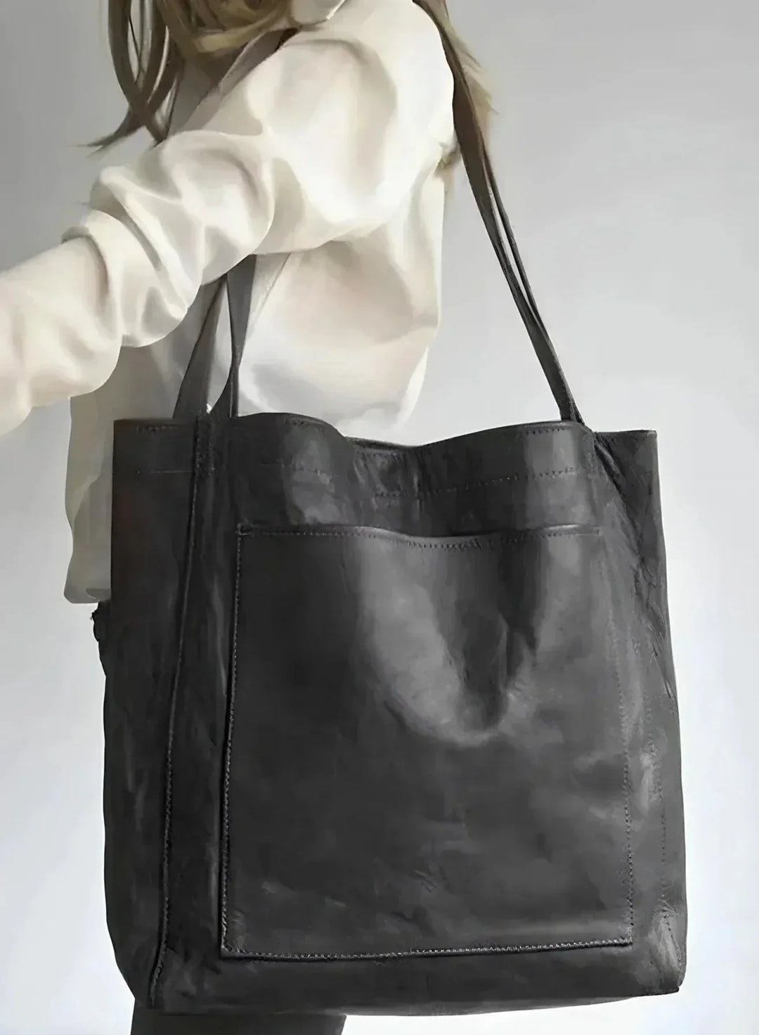 DELACROIX | Cabas en cuir authentique Signature