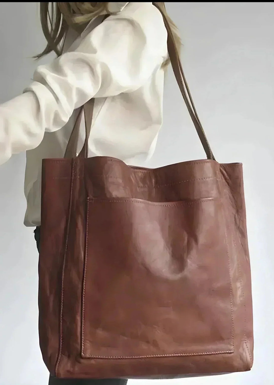 DELACROIX | Cabas en cuir authentique Signature