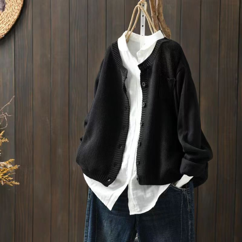 DELACROIX | Cardigan Maille Texturée Ample Brigitte