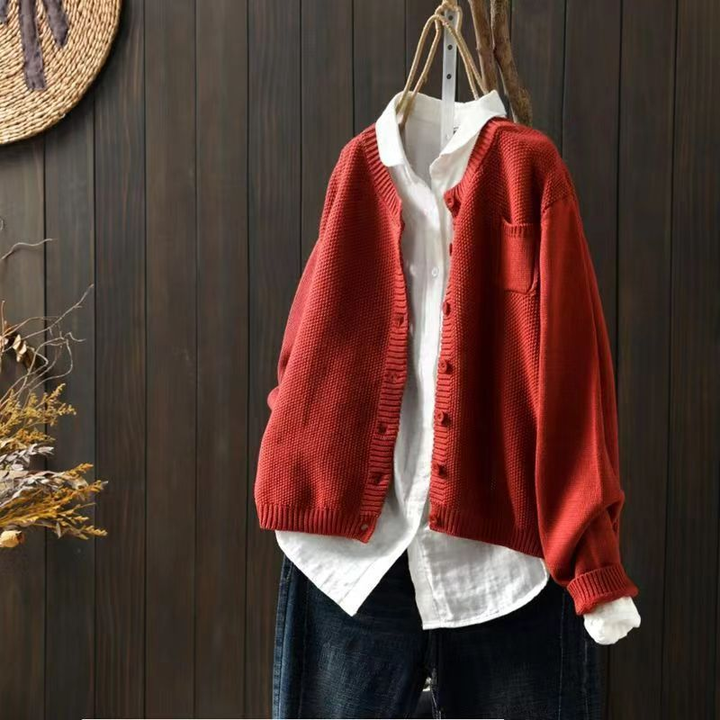 DELACROIX | Cardigan Maille Texturée Ample Brigitte