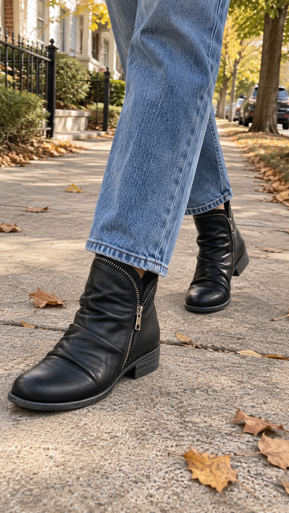 DELACROIX | Bottines Souples Zippées Marie