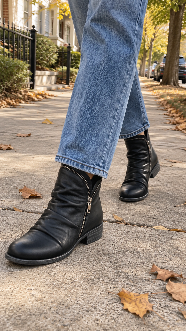 DELACROIX | Bottines Souples Zippées Marie