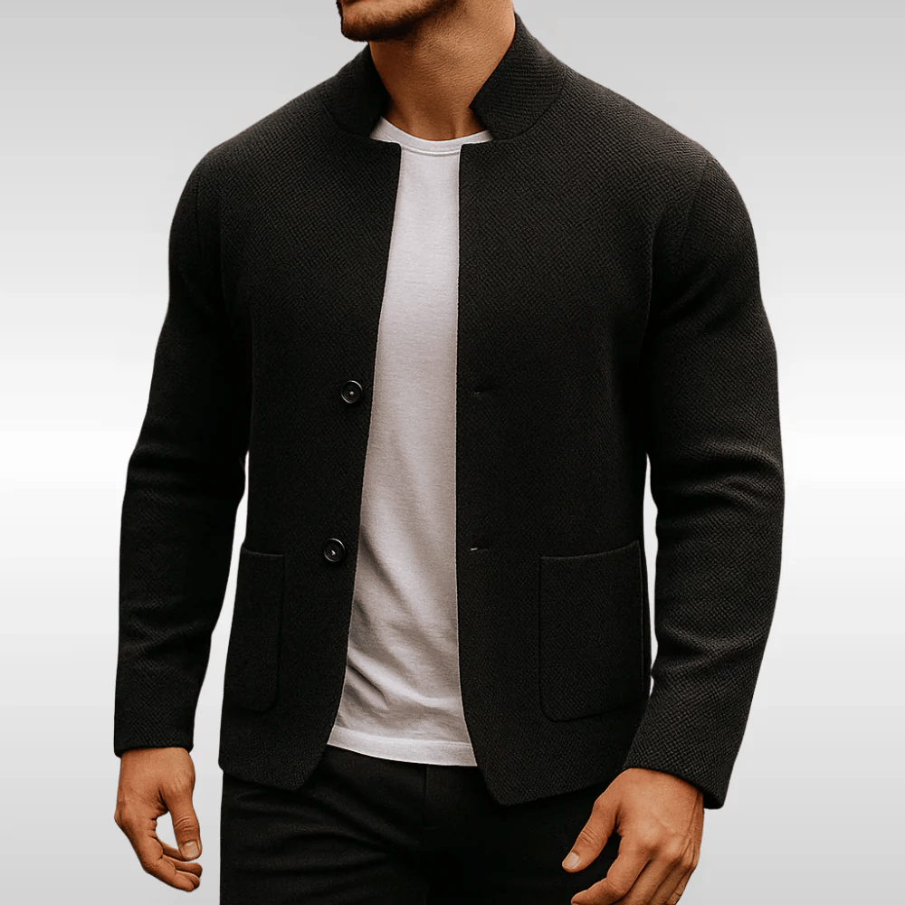 DELACROIX | GILET EN MAILLE TEXTURÉE POUR HOMME