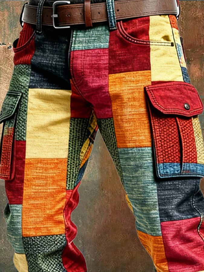 DELACROIX | PANTALON PATCHWORK DE CARGO