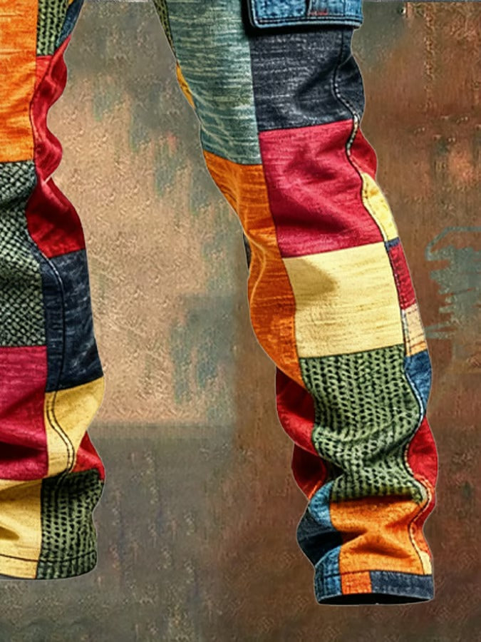 DELACROIX | PANTALON PATCHWORK DE CARGO