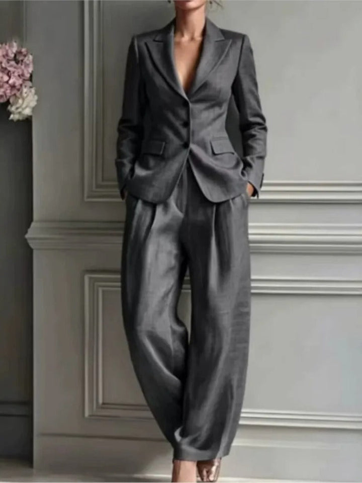 DELACROIX | Ensemble Blazer et Pantalon Large Pauline