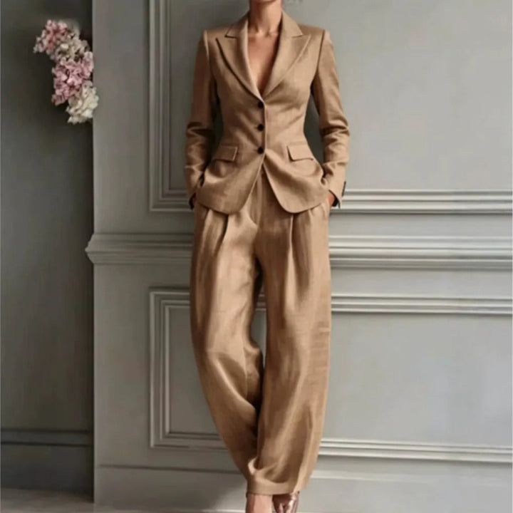 DELACROIX | Ensemble Blazer et Pantalon Large Pauline