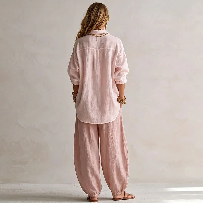 DELACROIX | Ensemble Chemise et Pantalon Large Nathalie