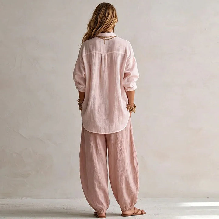 DELACROIX | Ensemble Chemise et Pantalon Large Nathalie