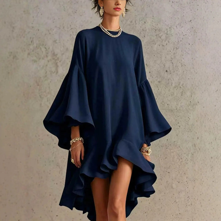 DELACROIX | Robe Asymétrique Manches Volantées Margot