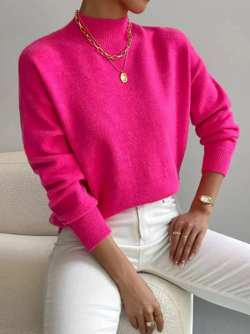 DELACROIX | Pull Col Montant Doux Christine