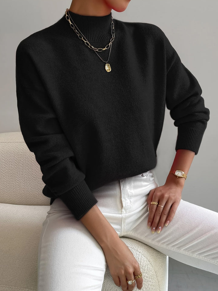 DELACROIX | Pull Col Montant Doux Christine