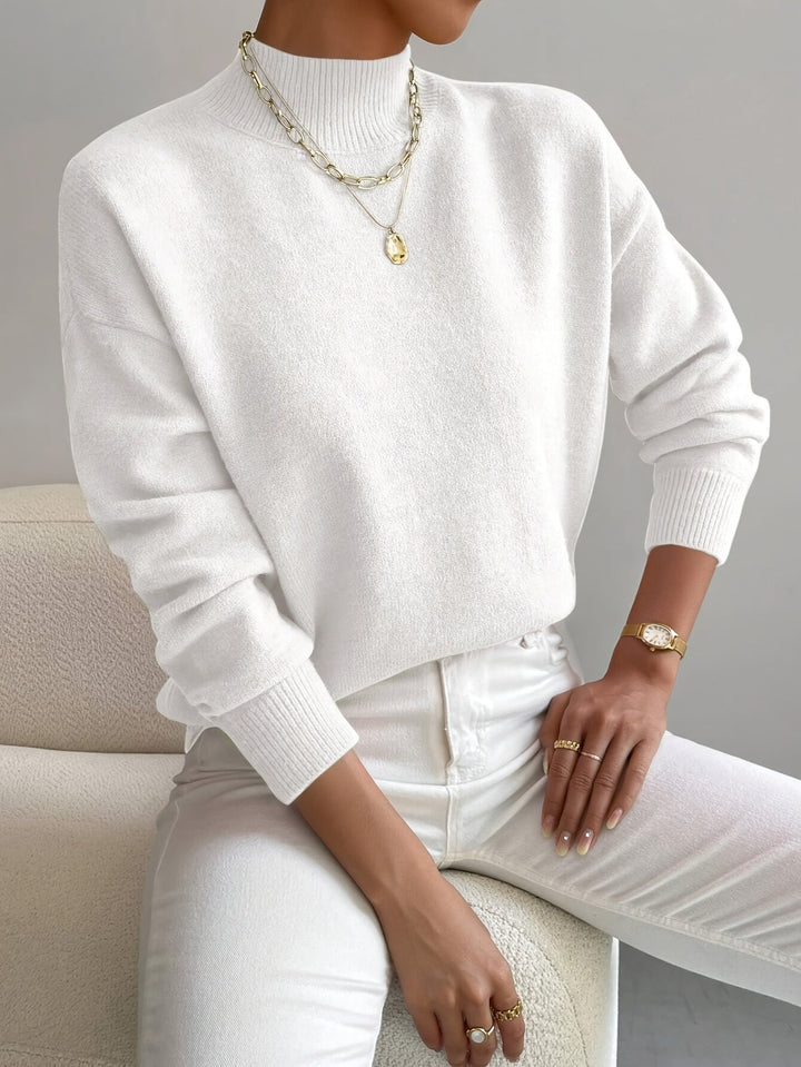 DELACROIX | Pull Col Montant Doux Christine