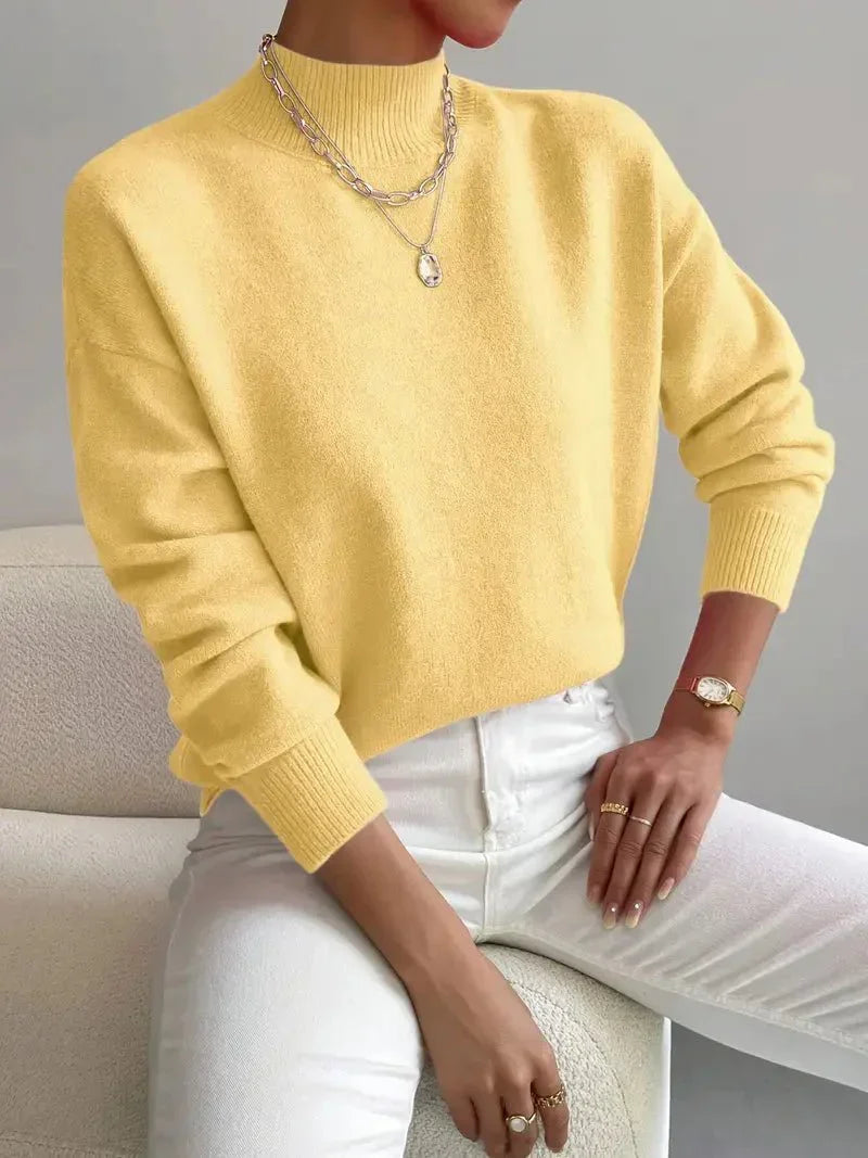 DELACROIX | Pull Col Montant Doux Christine