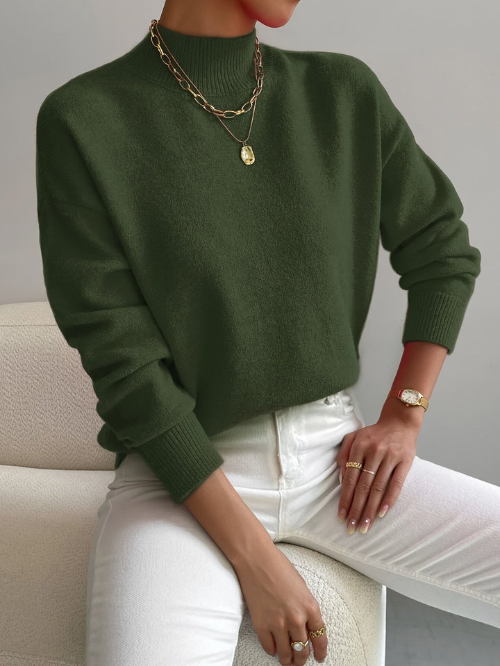 DELACROIX | Pull Col Montant Doux Christine