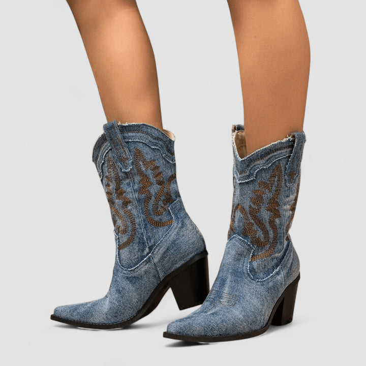 DELACROIX | Bottines en Denim Orthopédique Selena