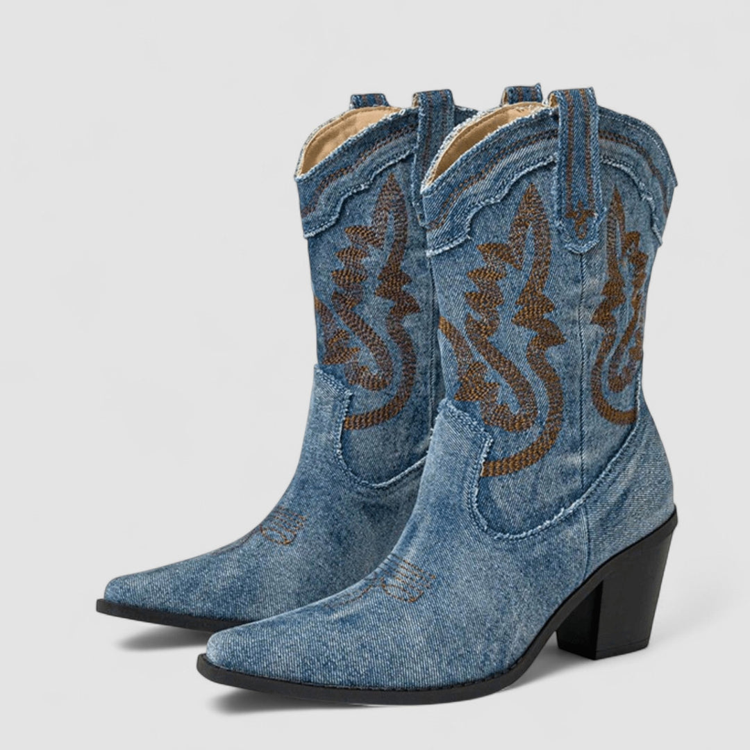 DELACROIX | Bottines en Denim Orthopédique Selena