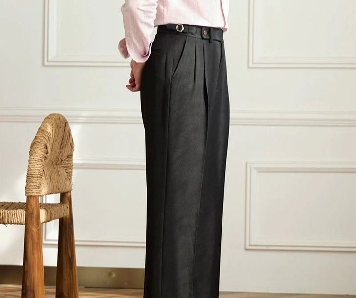 DELACROIX | Pantalon fluide taille haute élégant