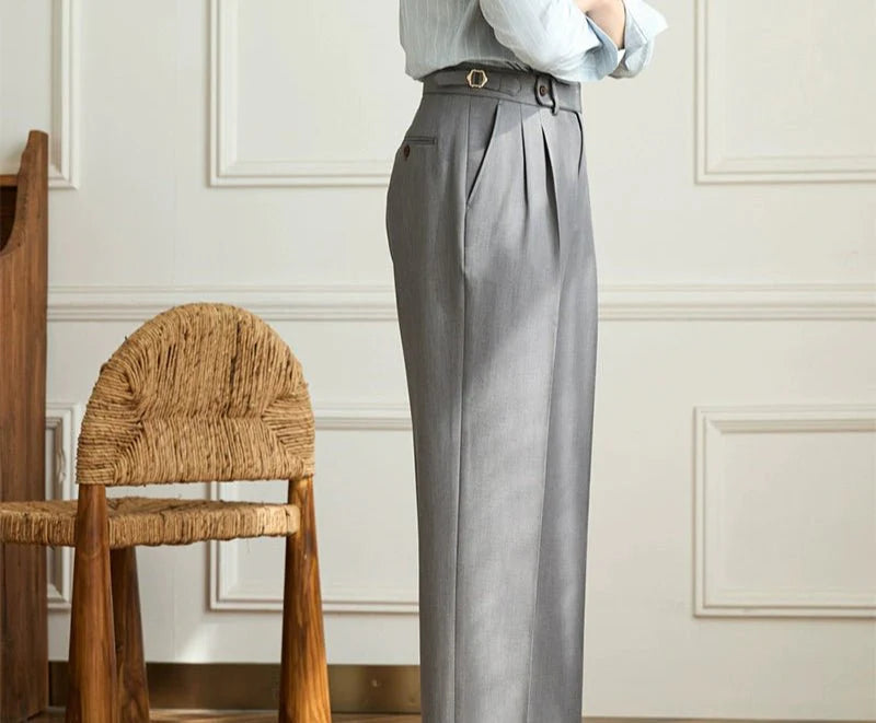 DELACROIX | Pantalon fluide taille haute élégant