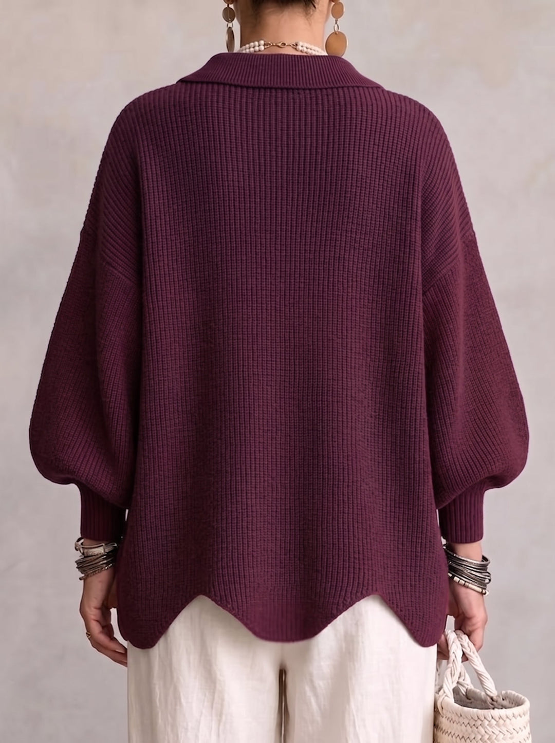 DELACROIX | Gilet Oversize Boutons Dorés Manon